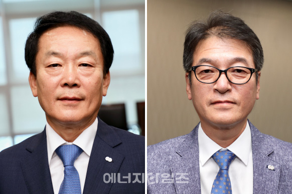 왼쪽부터 김장현 신임 한전KDN ICT사업본부장, 남성우 신임 한전KDN 발전보안사업본부장.