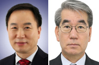 왼쪽부터 한국전력기술 함기황 신임 경영관리본부장과 김동규 에너지신사업본부장.