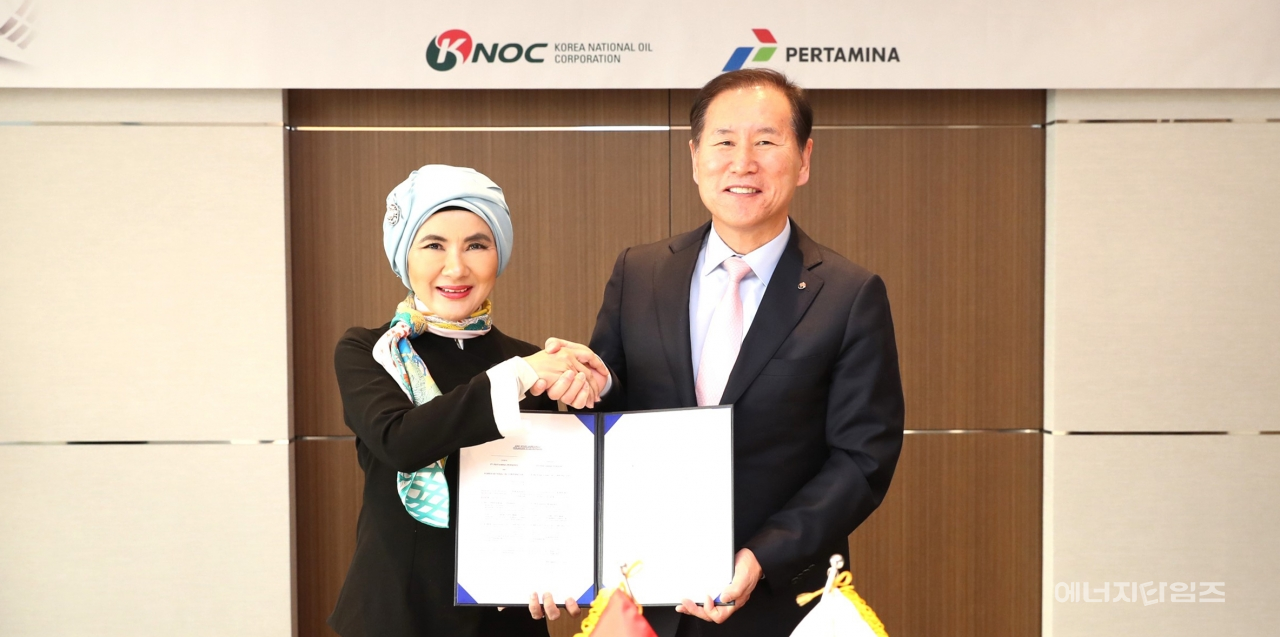 10일 롯데호텔(서울 중구 소재)에서 석유공사가 인도네시아 페르타미나(Pertamina)와 인도네시아 유·가스전 CCS 실증사업 공동조사협약을 체결했다.